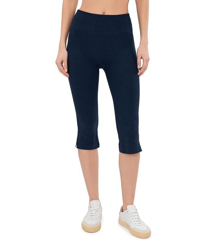 Women's Beyond Yoga Spacedye Mid Rise Slit Pedal Pusher