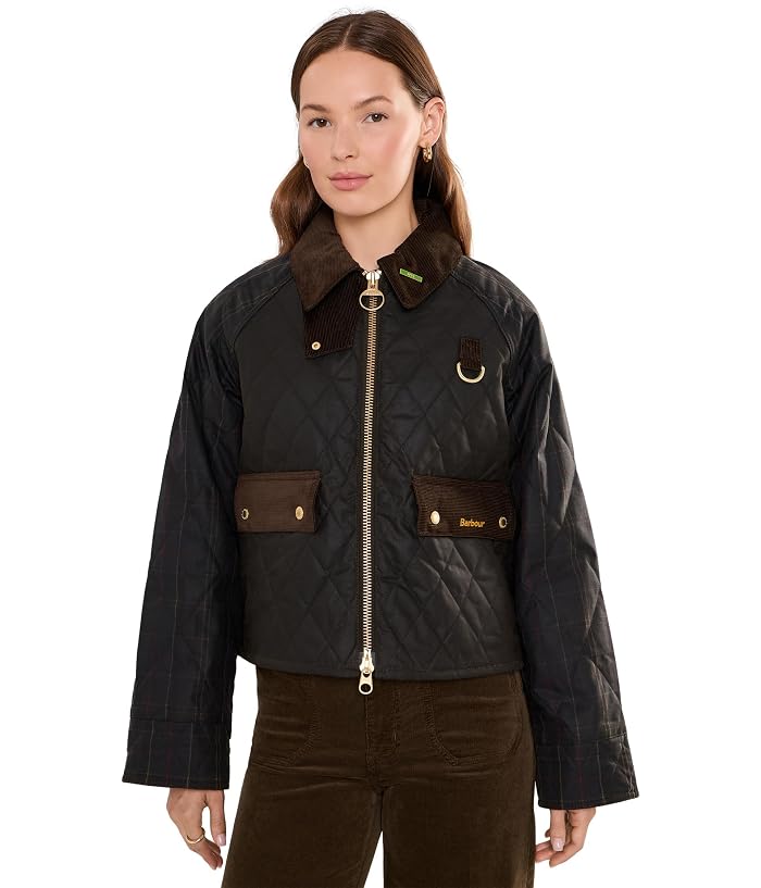 Women's Barbour Tartan Reimagined Icons Tartan Quilted Spey Wax Jacket