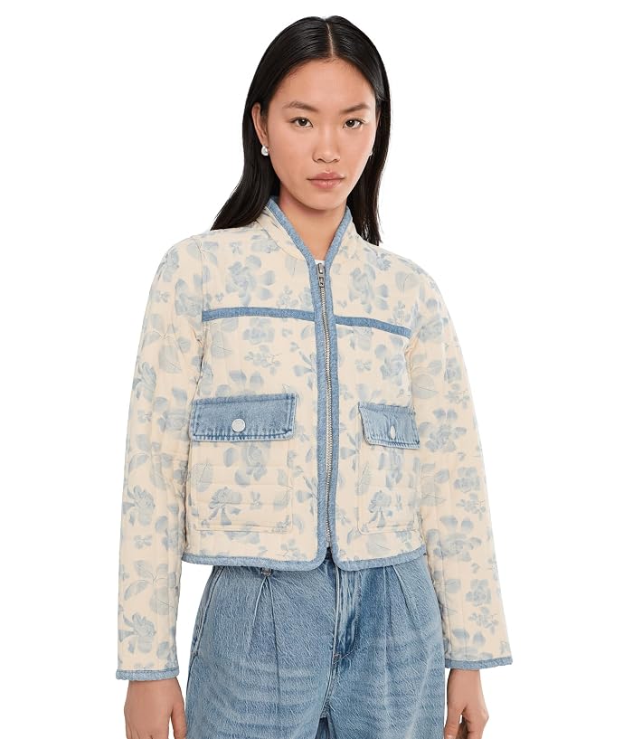 Women's Blank NYC Love Song Floral Quilted Jacket